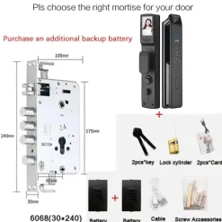 Comfort u0026 Style Gadgets Für Zuhause|Heimwerkzeuge-Intelligentes Fingerabdruck-Türschloss - Sicherheitsschloss mit automatischer Gesichtserkennung