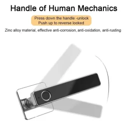 Comfort u0026 Style Gadgets Für Zuhause-Intelligentes Türschloss mit Fingerabdruck – Biometrisches schlüsselloses Zugangsschloss
