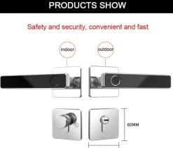 Comfort u0026 Style Gadgets Für Zuhause-Intelligentes Türschloss mit Fingerabdruck – Biometrisches schlüsselloses Zugangsschloss