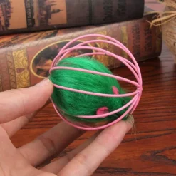 TailTrend Haustierzubehör|Haustierspielzeug-Interaktive Katzenfederbälle – Hohlspielzeug für Kätzchen