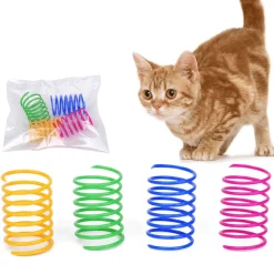 TailTrend Haustierspielzeug-Interaktive Katzenspielzeugbälle – 12-teiliges buntes Federset für spannende Spielstunden