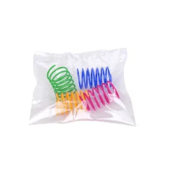 TailTrend Haustierspielzeug-Interaktive Katzenspielzeugbälle – 12-teiliges buntes Federset für spannende Spielstunden