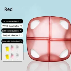 TailTrend Haustierzubehör|Haustierspielzeug-Interaktive Katzenspielzeugbox – spannendes, intelligentes Spielset