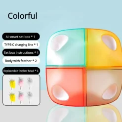 TailTrend Haustierzubehör|Haustierspielzeug-Interaktive Katzenspielzeugbox – spannendes, intelligentes Spielset