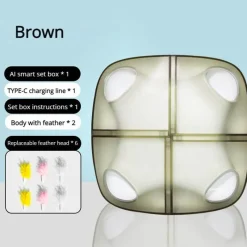 TailTrend Haustierzubehör|Haustierspielzeug-Interaktive Katzenspielzeugbox – spannendes, intelligentes Spielset