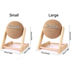 Furendo Haustierzubehör|Reinigungswerkzeuge Für Haustiere-Interaktiver Katzenkratzball – lustiges Katzenspielzeug zum Kratzen und Spielen