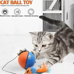 Furendo Reinigungswerkzeuge Für Haustiere|Haustierspielzeug-Interaktiver Katzenspielzeugball – Automatisches Laufspielzeug für Katzen