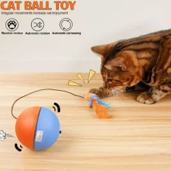 Furendo Reinigungswerkzeuge Für Haustiere|Haustierspielzeug-Interaktiver Katzenspielzeugball – Automatisches Laufspielzeug für Katzen