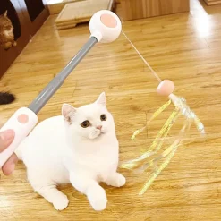 TailTrend Haustierspielzeug-Interaktives einziehbares Katzenspielzeug – spannender Spaß für Ihren Stubentiger