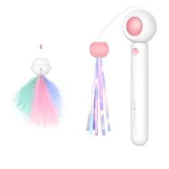 TailTrend Haustierspielzeug-Interaktives einziehbares Katzenspielzeug – spannender Spaß für Ihren Stubentiger