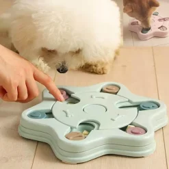 TailTrend Haustierzubehör|Haustierspielzeug-Interaktives Futterspielzeug für Hunde – Slow Feed Puzzle Bowl