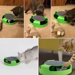 TailTrend Haustierzubehör|Haustierspielzeug-Interaktives Haustierspielzeug – Spannende Drehmaus für Katzen und Hunde