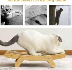 Decor Haustierzubehör|Haustierbetten-Interaktives Katzenkratzbett – Verspielte Lounge für Katzen