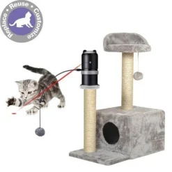 TailTrend Haustierzubehör|Haustierspielzeug-Interaktives Katzen-Laserspielzeug – Tragbares Haustierspielzeug