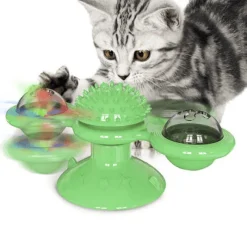 TailTrend Haustierspielzeug-Interaktives Katzenminzen-Windmühlenspielzeug für stundenlanges, spannendes Spielen