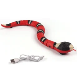 TailTrend Haustierspielzeug-Interaktives Katzenspielzeug mit intelligentem Sensor – Spannendes Schlangenspielzeug für Katzenspaß