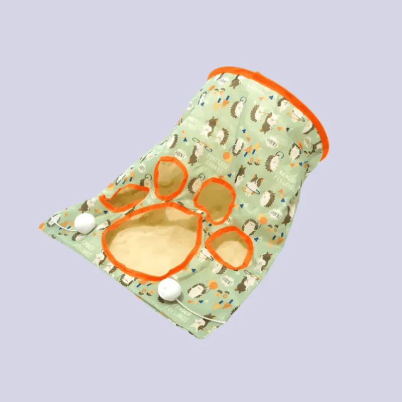 TailTrend Haustierspielzeug-Interaktives Katzentunnelspielzeug – spannende Spielröhre für aktive Katzen