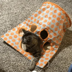 TailTrend Haustierspielzeug-Interaktives Katzentunnelspielzeug – spannende Spielröhre für aktive Katzen