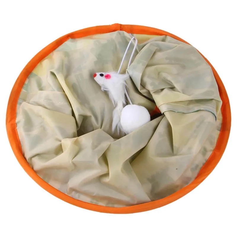 TailTrend Haustierspielzeug-Interaktives Katzentunnelspielzeug – spannende Spielröhre für aktive Katzen