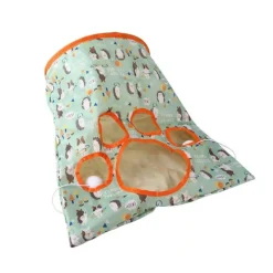 TailTrend Haustierspielzeug-Interaktives Katzentunnelspielzeug – spannende Spielröhre für aktive Katzen