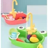 The Decor Haven Haustierzubehör|Küche & Esszimmer-Interaktives Küchenspülenspielzeug für Kinder – lustiges Spielset für kreatives Lernen