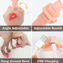 TailTrend Haustierzubehör|Haustierspielzeug-Interaktives Laserpointer-Katzenspielzeug – lustige Taschenlampe für Haustiere