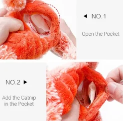 TailTrend Haustierspielzeug-Interaktives Plüsch-Hummer-Katzenspielzeug – Spannende Spielzeit für Ihr Haustier