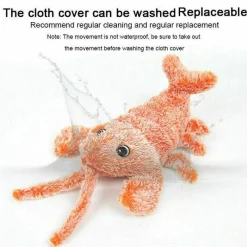 TailTrend Haustierzubehör|Haustierspielzeug-Interaktives Plüsch-Hummer-Katzenspielzeug – Schlabberspielzeug für Haustiere