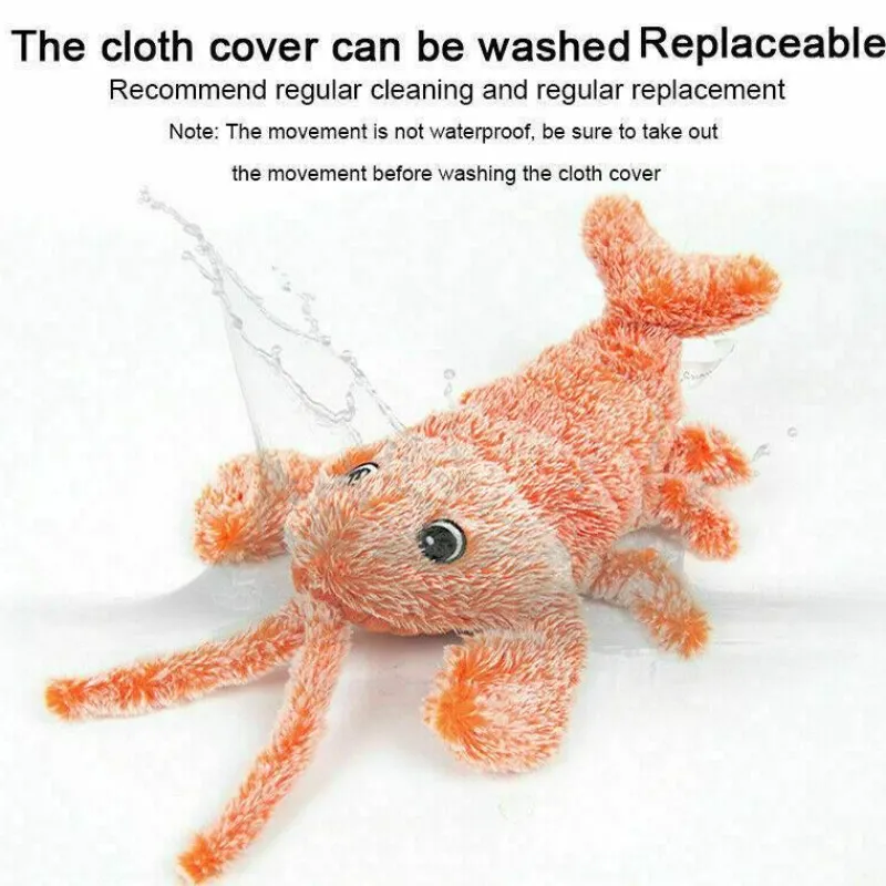 TailTrend Haustierzubehör|Haustierspielzeug-Interaktives Plüsch-Hummer-Katzenspielzeug – Schlabberspielzeug für Haustiere