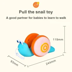 Kinder The Decor Haven Kinderwagen & Zubehör|Babyspielzeug-Interaktives Schneckenspielzeug – Pädagogisches Lernspiel für Kinder