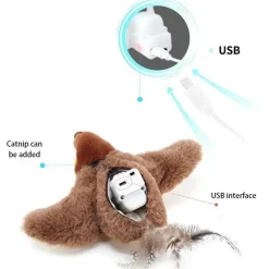 TailTrend Haustierzubehör|Reinigungswerkzeuge Für Haustiere-Interaktives Vogel-Katzenspielzeug – lustiges Spielzeug für Katzen