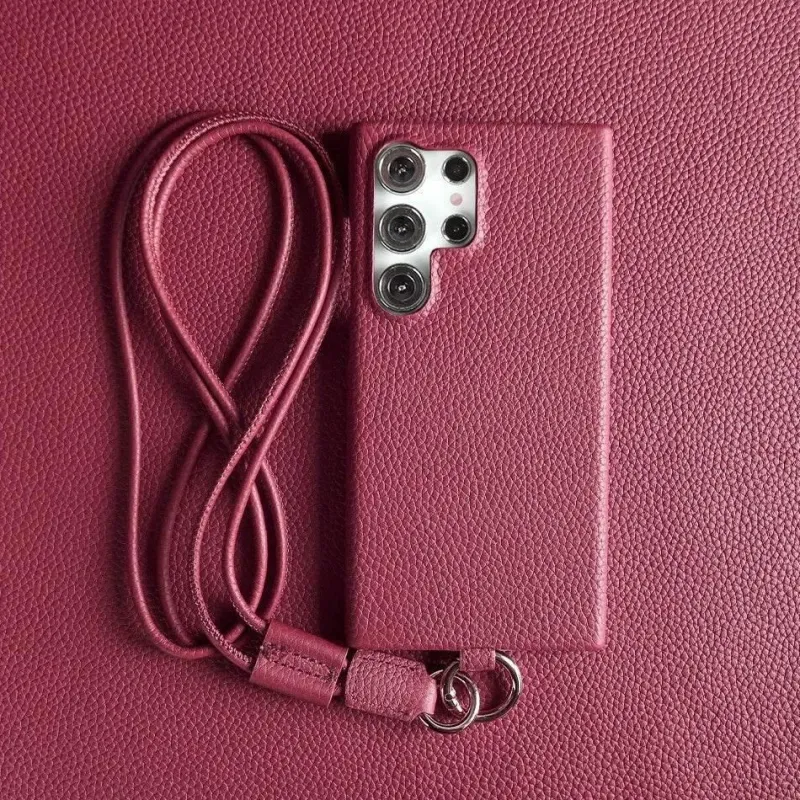 DecorOfficial Taschen & Geldbörsen|Elektronikgehäuse-iPhone-Hülle aus echtem Leder – luxuriöses Rindsleder-Design