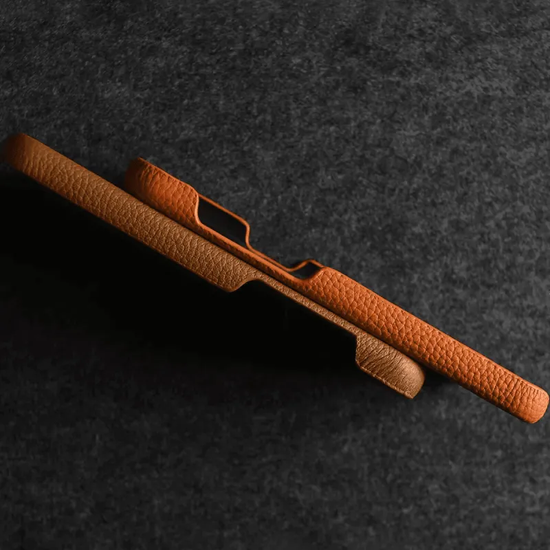 DecorOfficial Taschen & Geldbörsen|Elektronikgehäuse-iPhone-Hülle aus echtem Leder – luxuriöses Rindsleder-Design