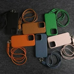 DecorOfficial Taschen & Geldbörsen|Elektronikgehäuse-iPhone-Hülle aus echtem Leder – luxuriöses Rindsleder-Design