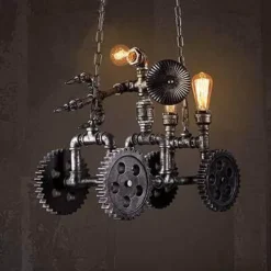 Comfort u0026 Style Beleuchtung-Iron Motorcycle Lamp - Modern Industrial Light Decor