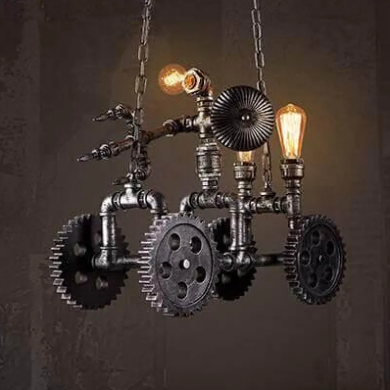 Comfort u0026 Style Beleuchtung-Iron Motorcycle Lamp - Modern Industrial Light Decor