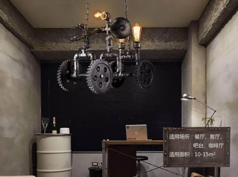 Comfort u0026 Style Beleuchtung-Iron Motorcycle Lamp - Modern Industrial Light Decor