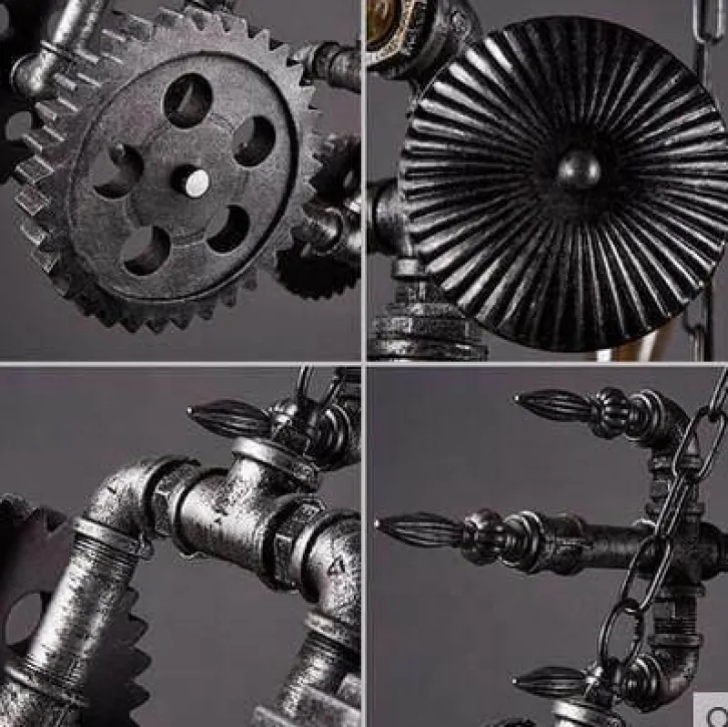 Comfort u0026 Style Beleuchtung-Iron Motorcycle Lamp - Modern Industrial Light Decor