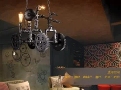 Comfort u0026 Style Beleuchtung-Iron Motorcycle Lamp - Modern Industrial Light Decor