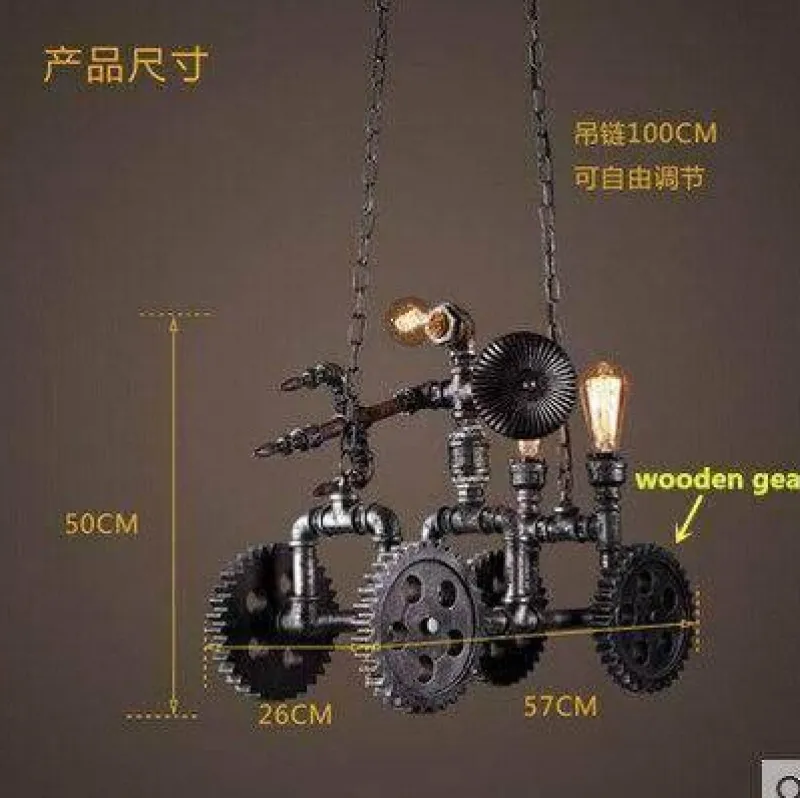 Comfort u0026 Style Beleuchtung-Iron Motorcycle Lamp - Modern Industrial Light Decor