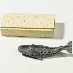 Accent u0026 Adorn Wohndeko-Iron Whale Nautisches Dekor - Küsten-Akzentstück