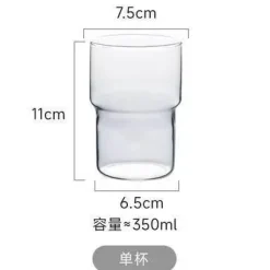 Plates u0026 More Küche & Esszimmer-Isolierte Teetasse aus Glas – Premium-Becher für Heiß- und Kaltgetränke