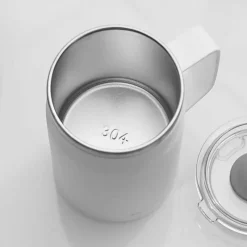 Tom Küche & Esszimmer-Isolierter Kaffeebecher aus Edelstahl mit Deckel, reisefreundliches Design
