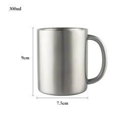 Tom Küche & Esszimmer-Isolierter Reisebecher aus Edelstahl – 420 ml Becher mit Deckel für das Homeoffice