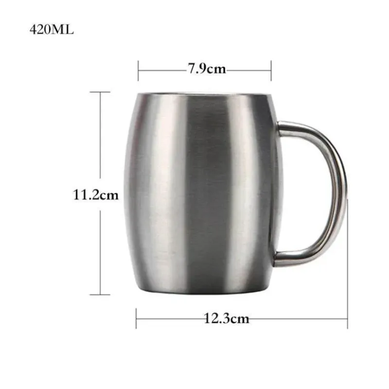 Tom Küche & Esszimmer-Isolierter Reisebecher aus Edelstahl – 420 ml Becher mit Deckel für das Homeoffice