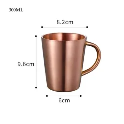 Tom Küche & Esszimmer-Isolierter Reisebecher aus Edelstahl – 420 ml Becher mit Deckel für das Homeoffice
