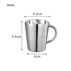 Tom Küche & Esszimmer-Isolierter Reisebecher aus Edelstahl – 420 ml Becher mit Deckel für das Homeoffice