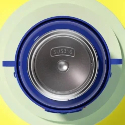 Tom Küche & Esszimmer-Isolierter Reisebecher mit Cartoon-Tiermotiv – Edelstahlbecher mit Silikonhülle