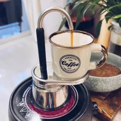 The Cozy Mug Küche & Esszimmer-Italienische Kaffeekanne – Kreativer Espressokocher