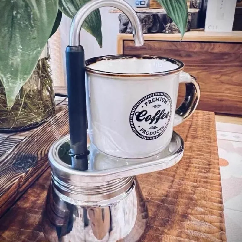 The Cozy Mug Küche & Esszimmer-Italienische Kaffeekanne – Kreativer Espressokocher